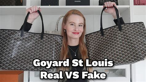 goyard st louis fake vs real|counterfeit goyard bags.